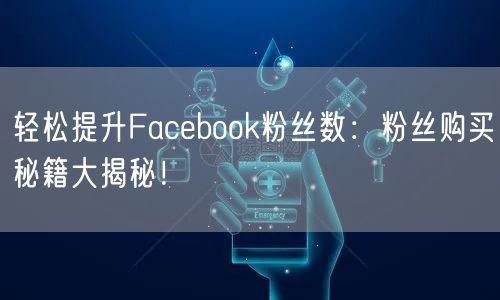 轻松提升Facebook粉丝数：粉丝购买秘籍大揭秘！
