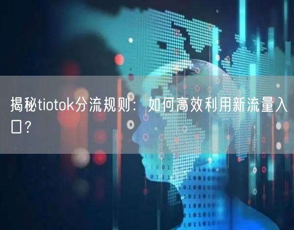 揭秘tiotok分流规则:如何高效利用新流量入口?