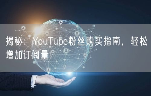 揭秘:YouTube粉丝购买指南,轻松增加订阅量!