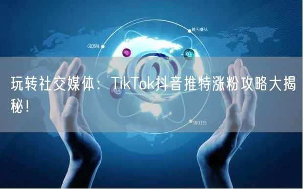 玩转社交媒体:TikTok抖音推特涨粉攻略大揭秘!