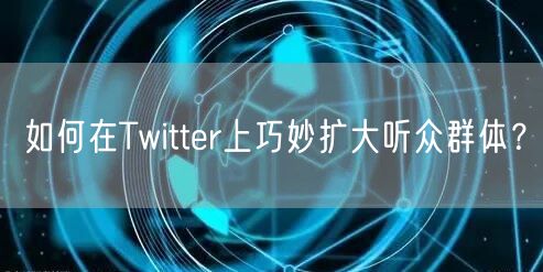 如何在Twitter上巧妙扩大听众群体？