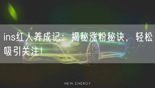 ins红人养成记:揭秘涨粉秘诀,轻松吸引关注!