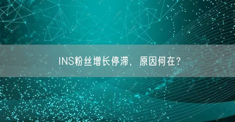 INS粉丝增长停滞,原因何在?