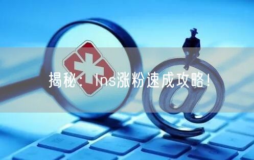 揭秘:Ins涨粉速成攻略!