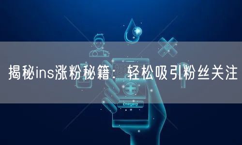 揭秘ins涨粉秘籍:轻松吸引粉丝关注