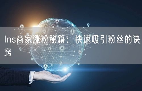 Ins商家涨粉秘籍:快速吸引粉丝的诀窍