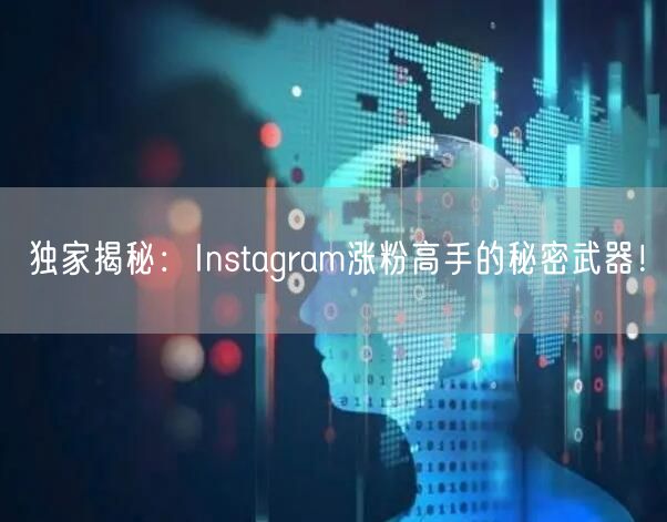 独家揭秘:Instagram涨粉高手的秘密武器!