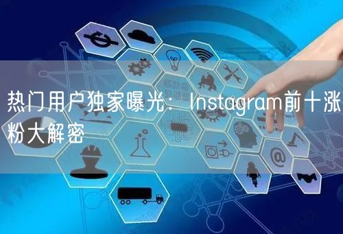 热门用户独家曝光:Instagram前十涨粉大解密