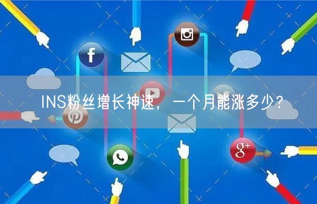 INS粉丝增长神速,一个月能涨多少?