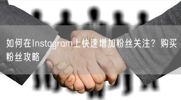 如何在Instagram上快速增加粉丝关注?购买粉丝攻略