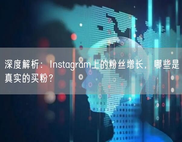 深度解析:Instagram上的粉丝增长,哪些是真实的买粉?