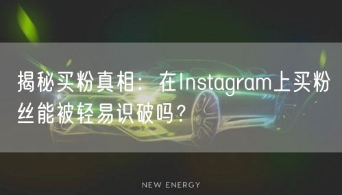 揭秘买粉真相:在Instagram上买粉丝能被轻易识破吗?