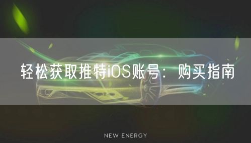 轻松获取推特iOS账号:购买指南