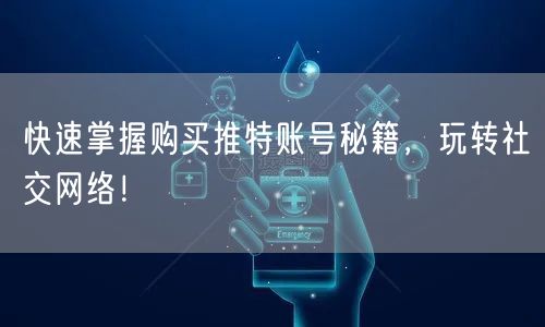 快速掌握购买推特账号秘籍，玩转社交网络！