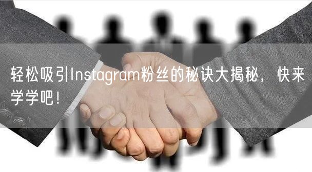 轻松吸引Instagram粉丝的秘诀大揭秘，快来学学吧！