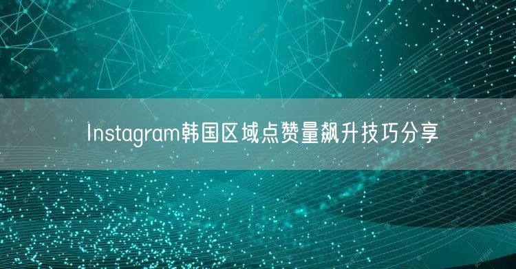 Instagram韩国区域点赞量飙升技巧分享