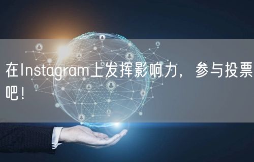 在Instagram上发挥影响力，参与投票吧！