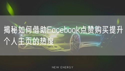 揭秘如何借助Facebook点赞购买提升个人主页的热度