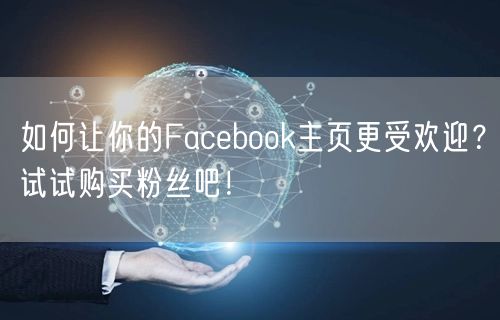 如何让你的Facebook主页更受欢迎?试试购买粉丝吧!