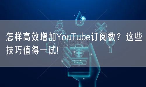 怎样高效增加YouTube订阅数？这些技巧值得一试!
