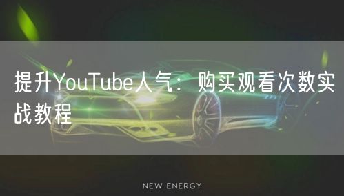 提升YouTube人气:购买观看次数实战教程