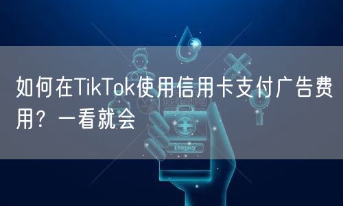 如何在TikTok使用信用卡支付广告费用？一看就会