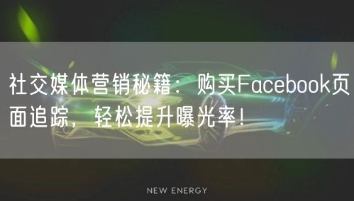 社交媒体营销秘籍：购买Facebook页面追踪，轻松提升曝光率！