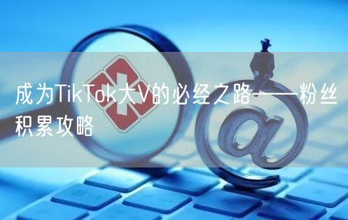 成为TikTok大V的必经之路——粉丝积累攻略